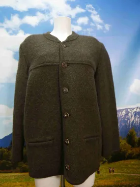 Alpenland C&A neuwertig brauner Janker mit Strick Trachtenjacke Jacke Gr.52