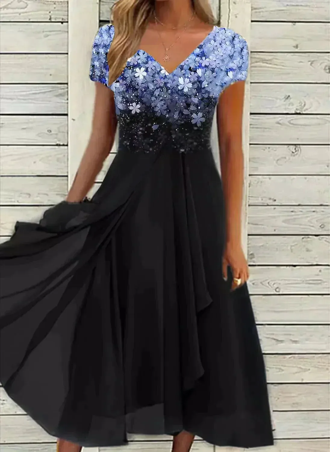 Cocktail Schwung Kleid