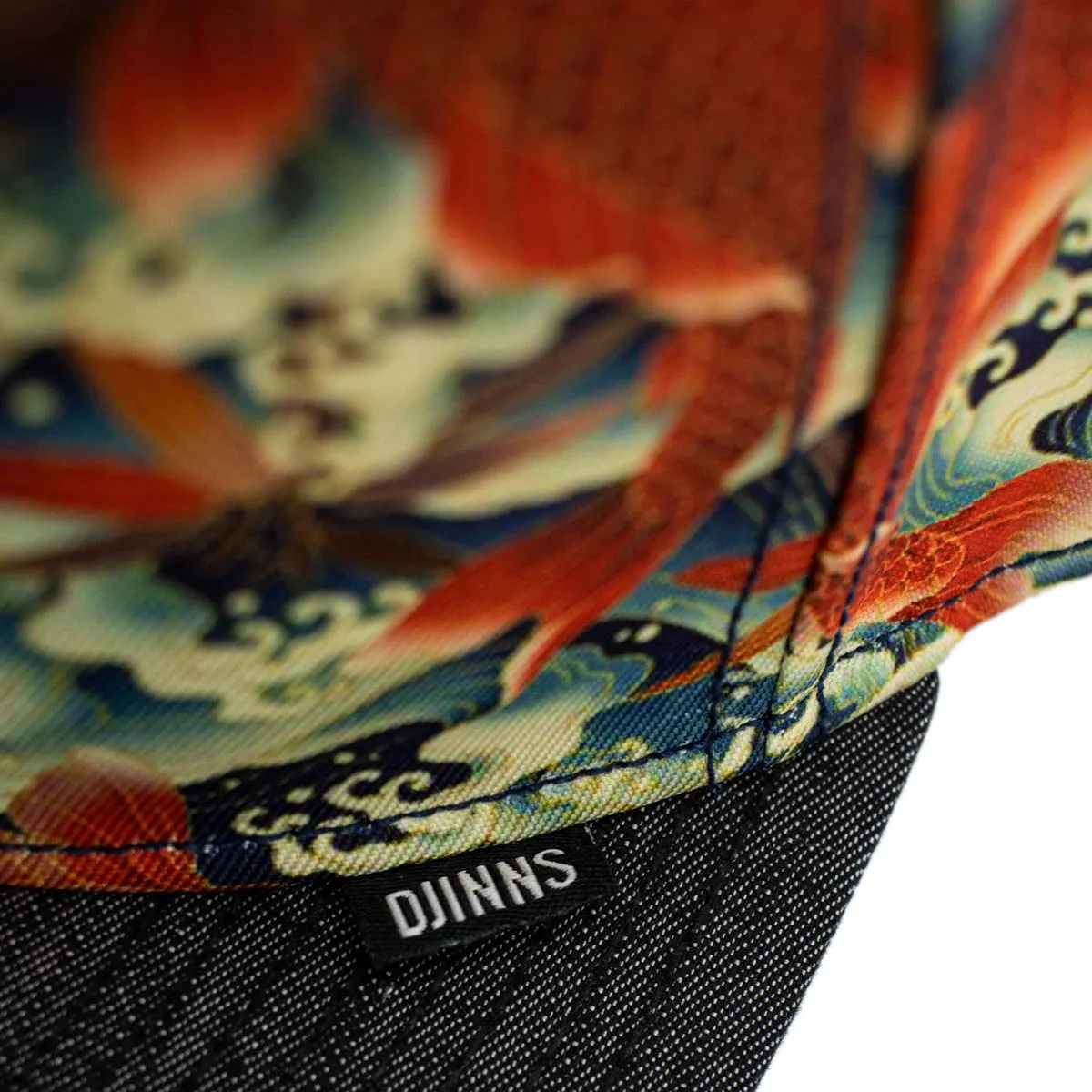Djinns Koi Linen 6 Panel Snapback Cap 1003738 - schwarz