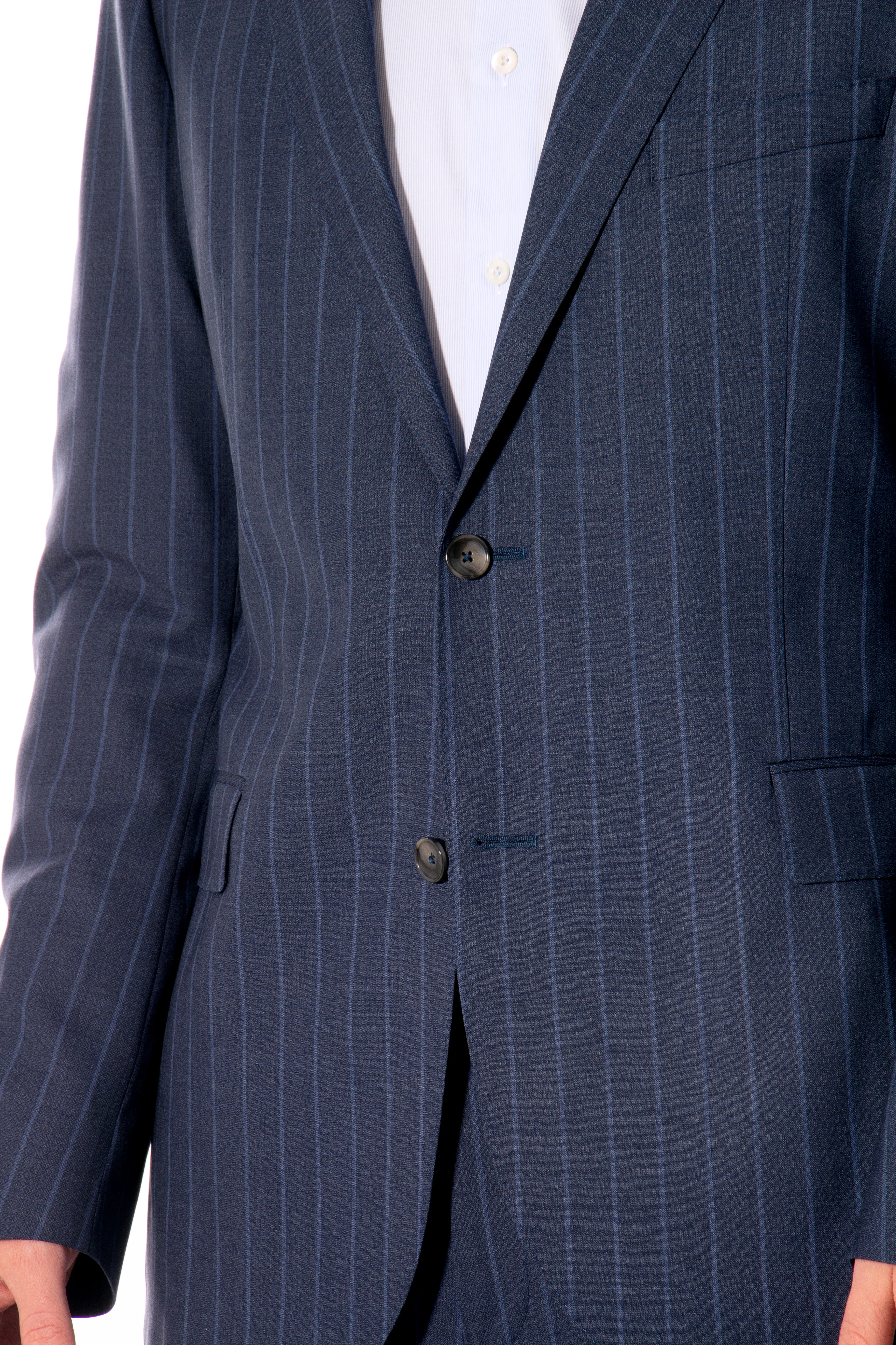 DRESSLER Striped Virgin Wool Suit Sean  
