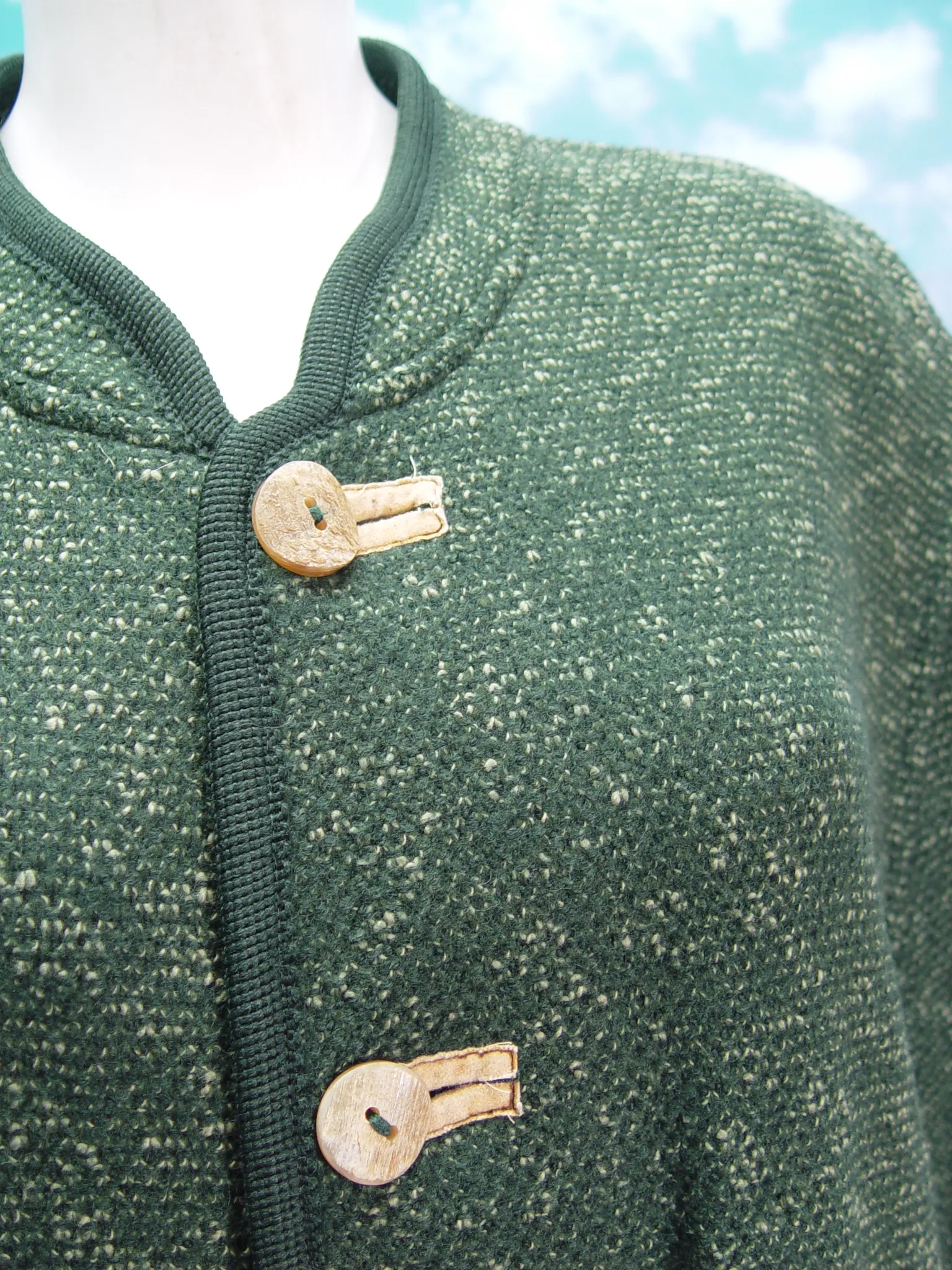 GIESSWEIN Walkjacke in grün, toller Walker Jacke Trachtenjacke Janker Gr.56