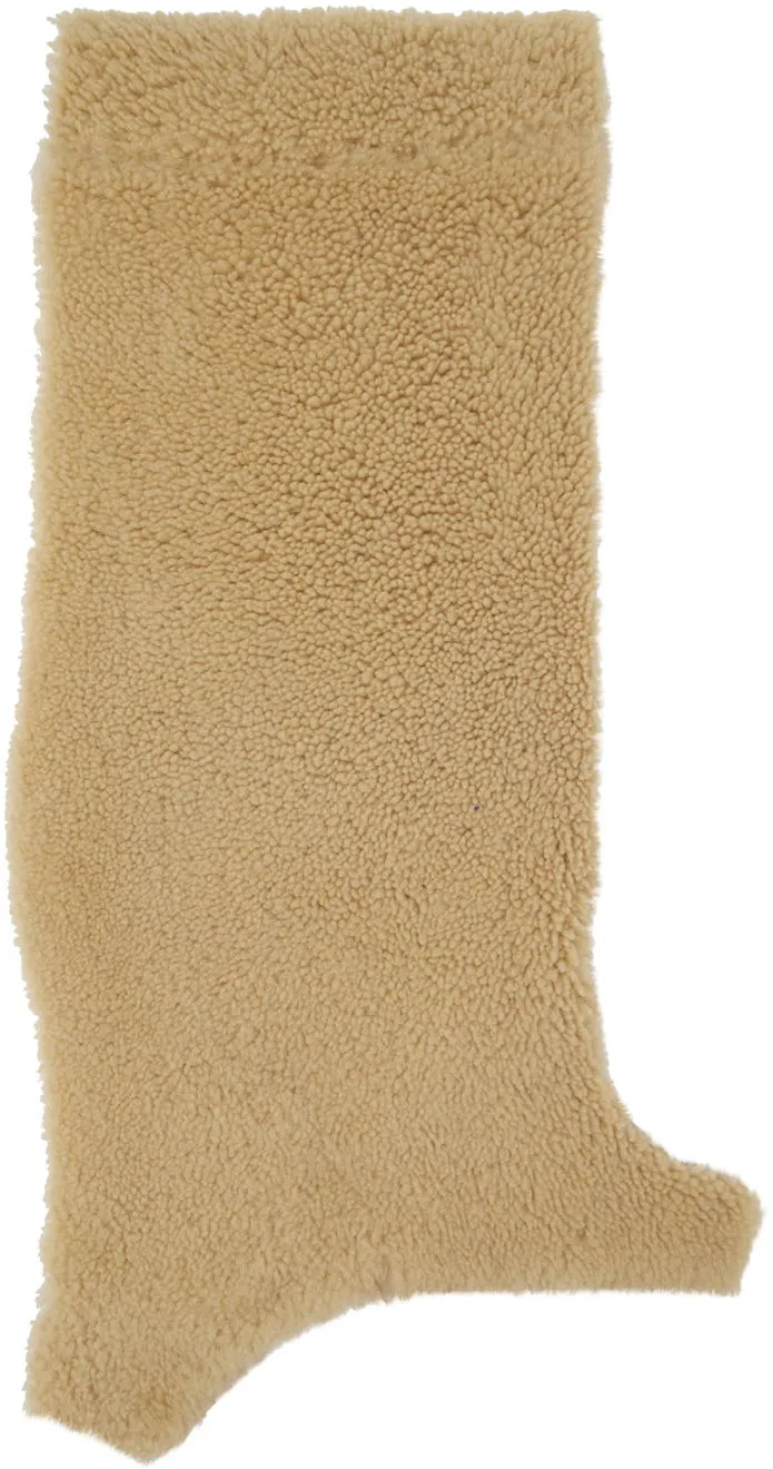 Halstuch Acne Studios Beige Shearling Scarf CA0288-