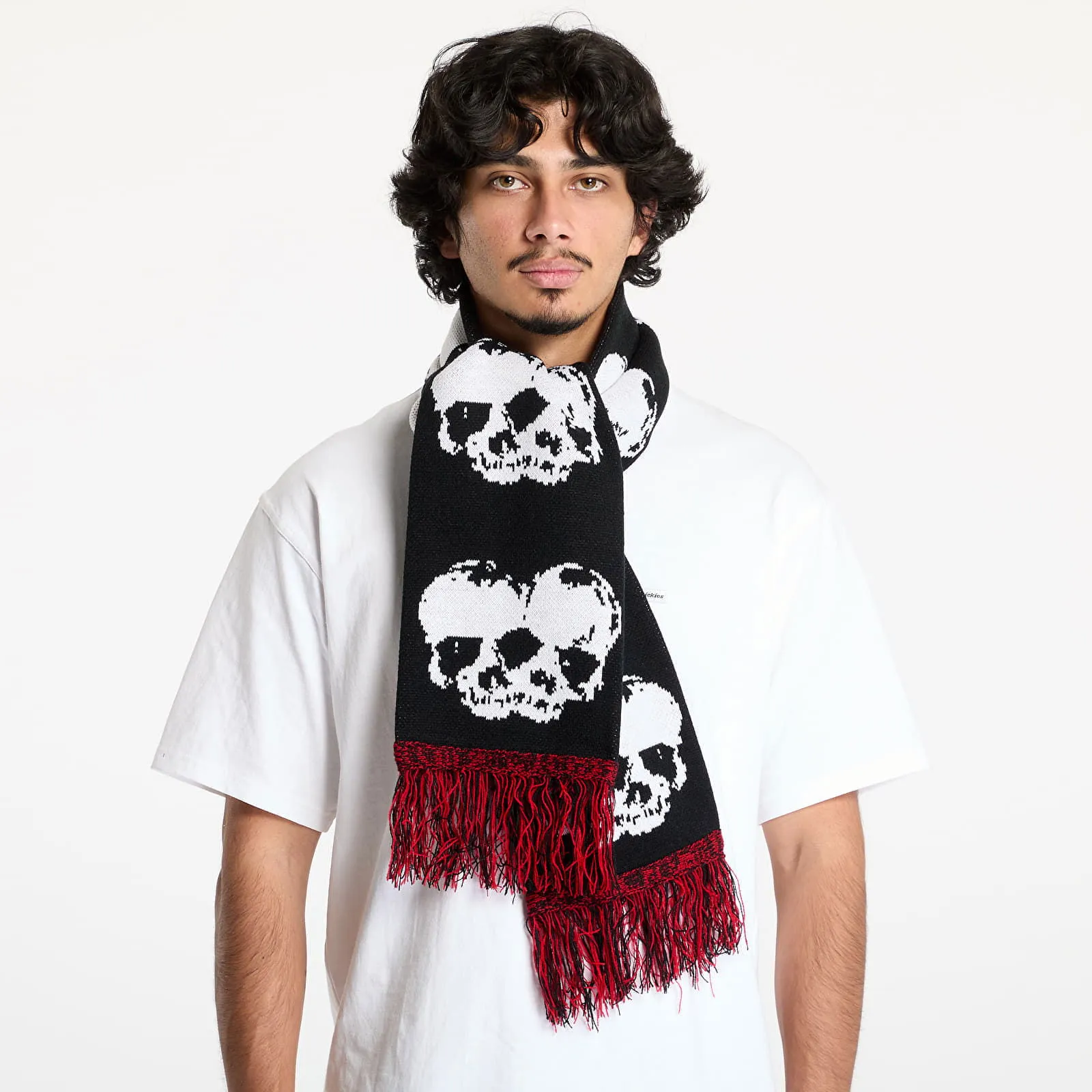 Halstuch Pleasures Skull Knit Scarf P24W057 BLACK