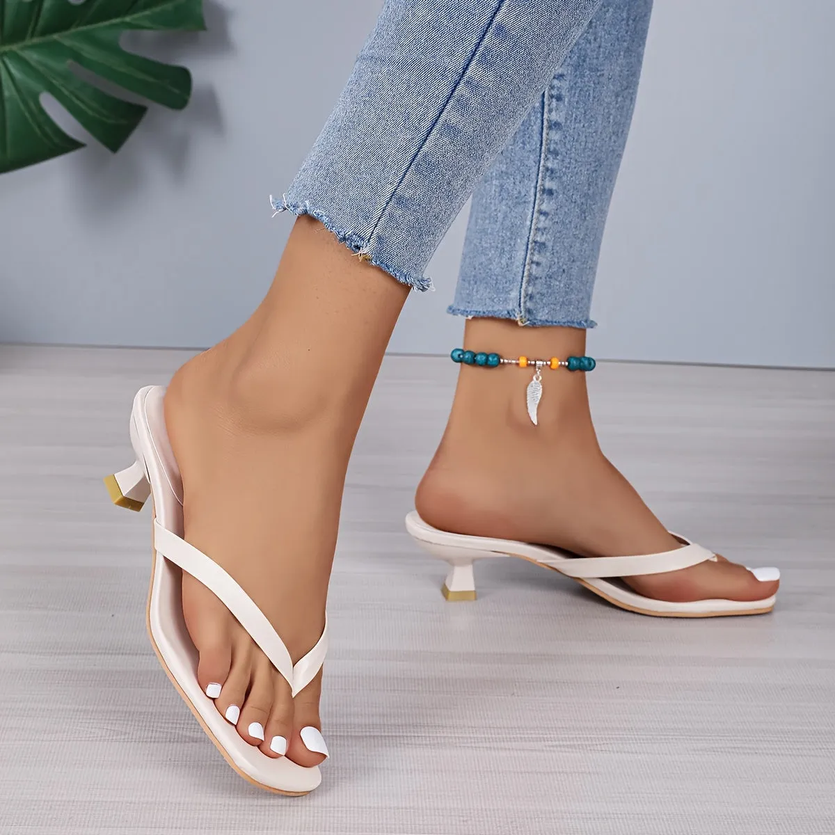Hannelory | Slipper mit Goldakzenten