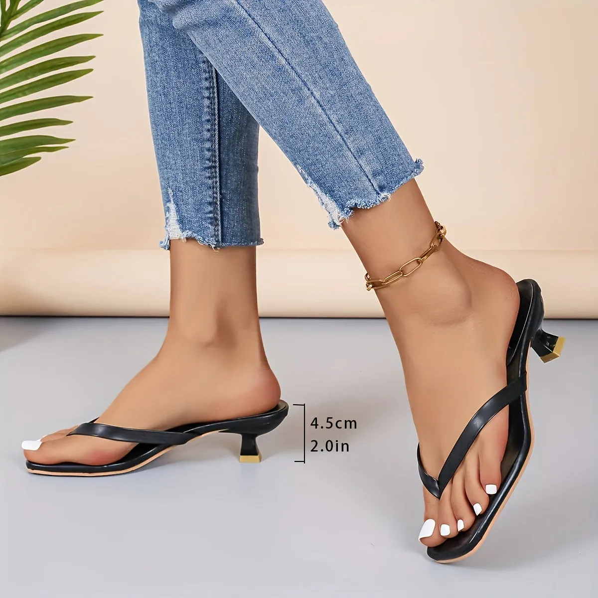 Hannelory | Slipper mit Goldakzenten