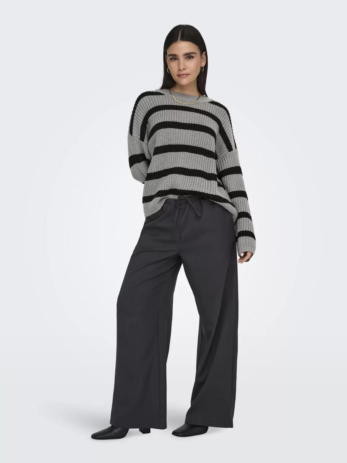 JDYJUSTY L/S STRIPE PULLOVER KNT NOOS