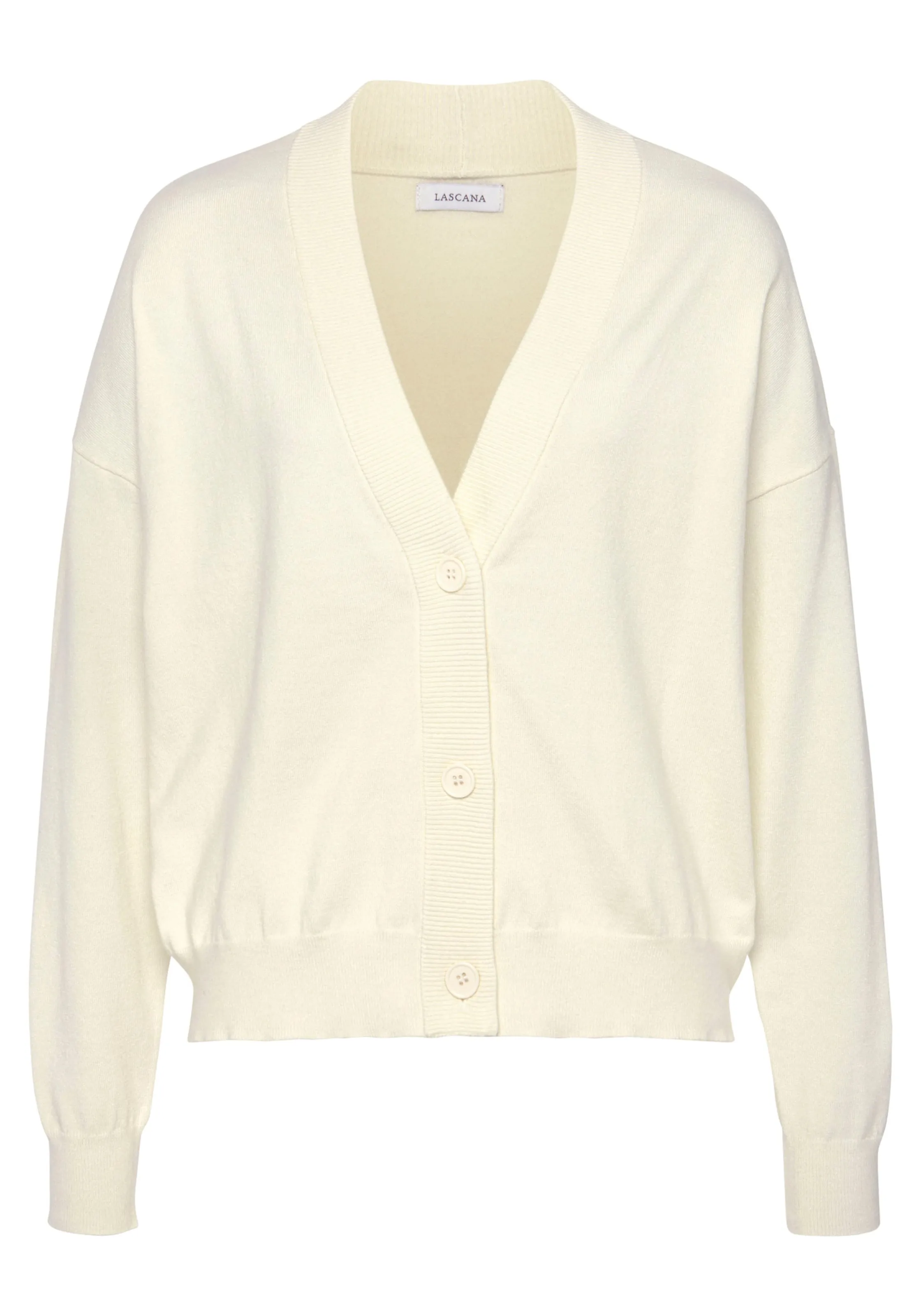 LASCANA Strickjacke in cream