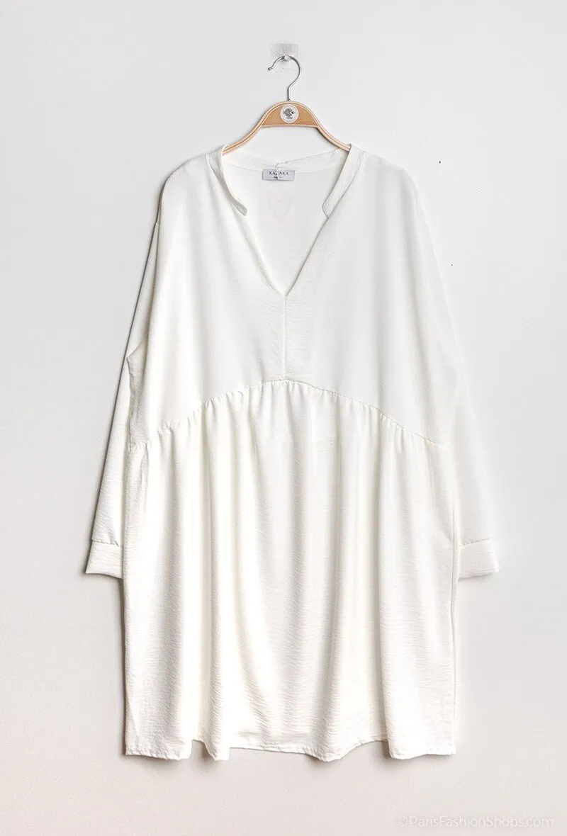 Lässiges Kleid mit Kragen