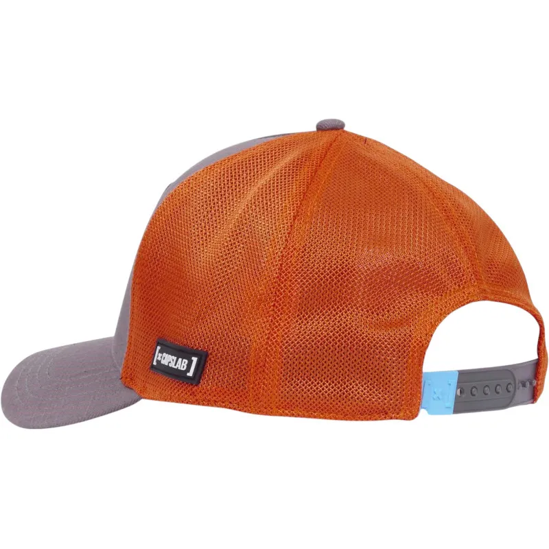 Naruto Trucker Cap Orange/Rot/Schwarz – Capslab A-Frame Snapback