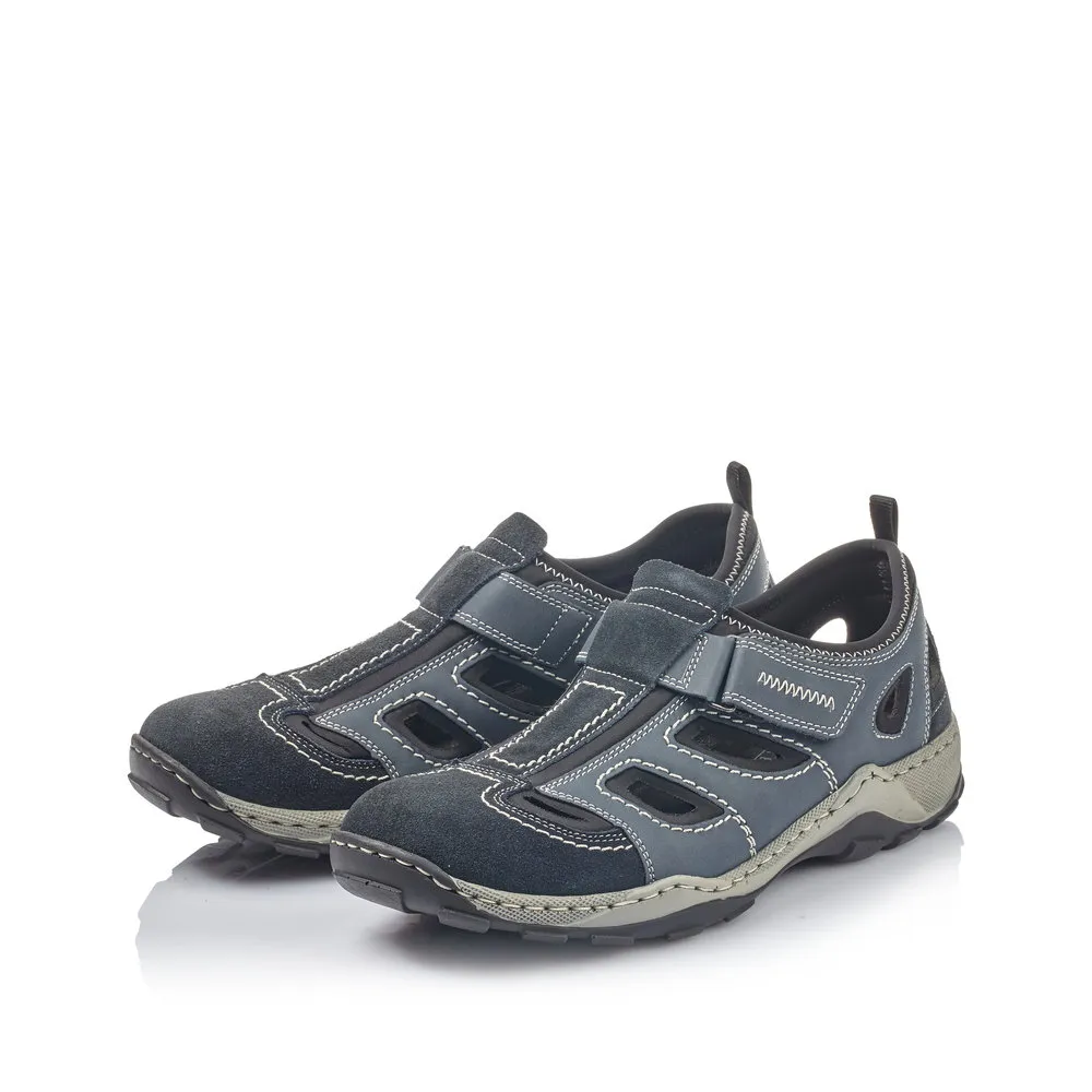 Rieker Herren-Slipper Blau
