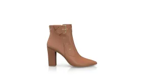Spitze Stiefeletten mit hohem Absatz 50249