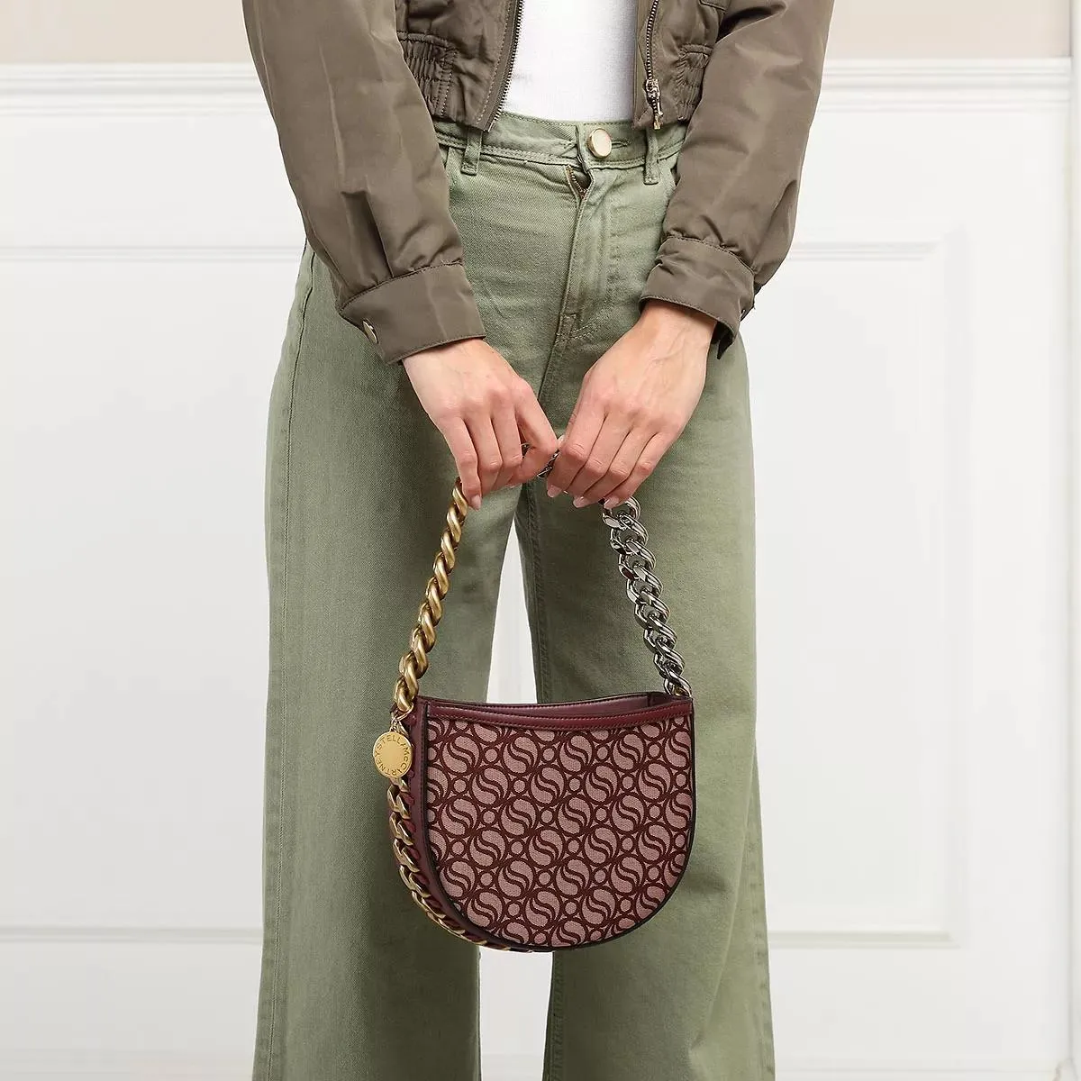   Stella McCartney  Shoulder Bag Bordeaux  Hobo Bag 