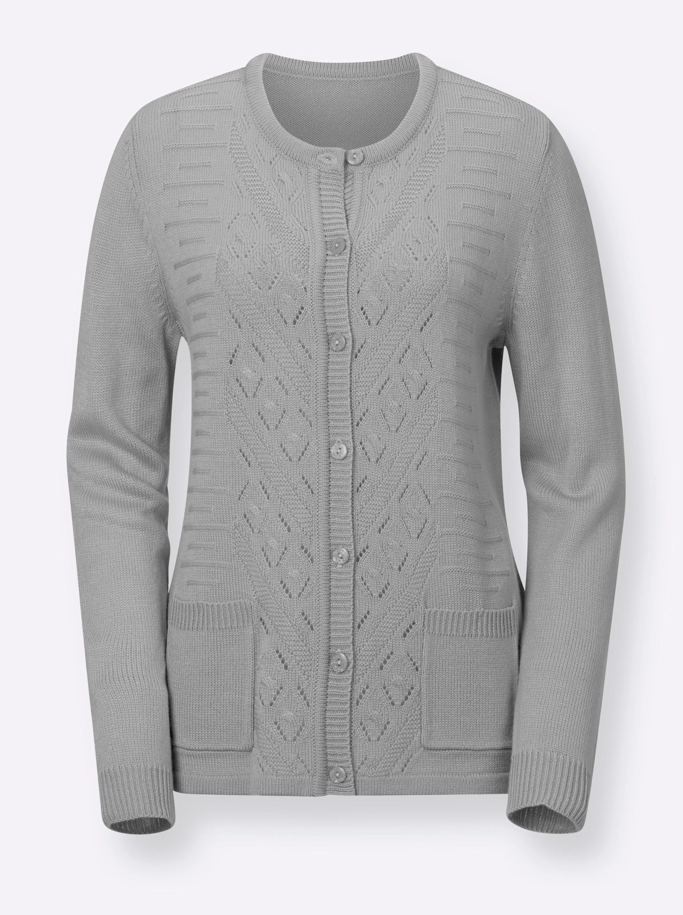 Strickjacke in grau