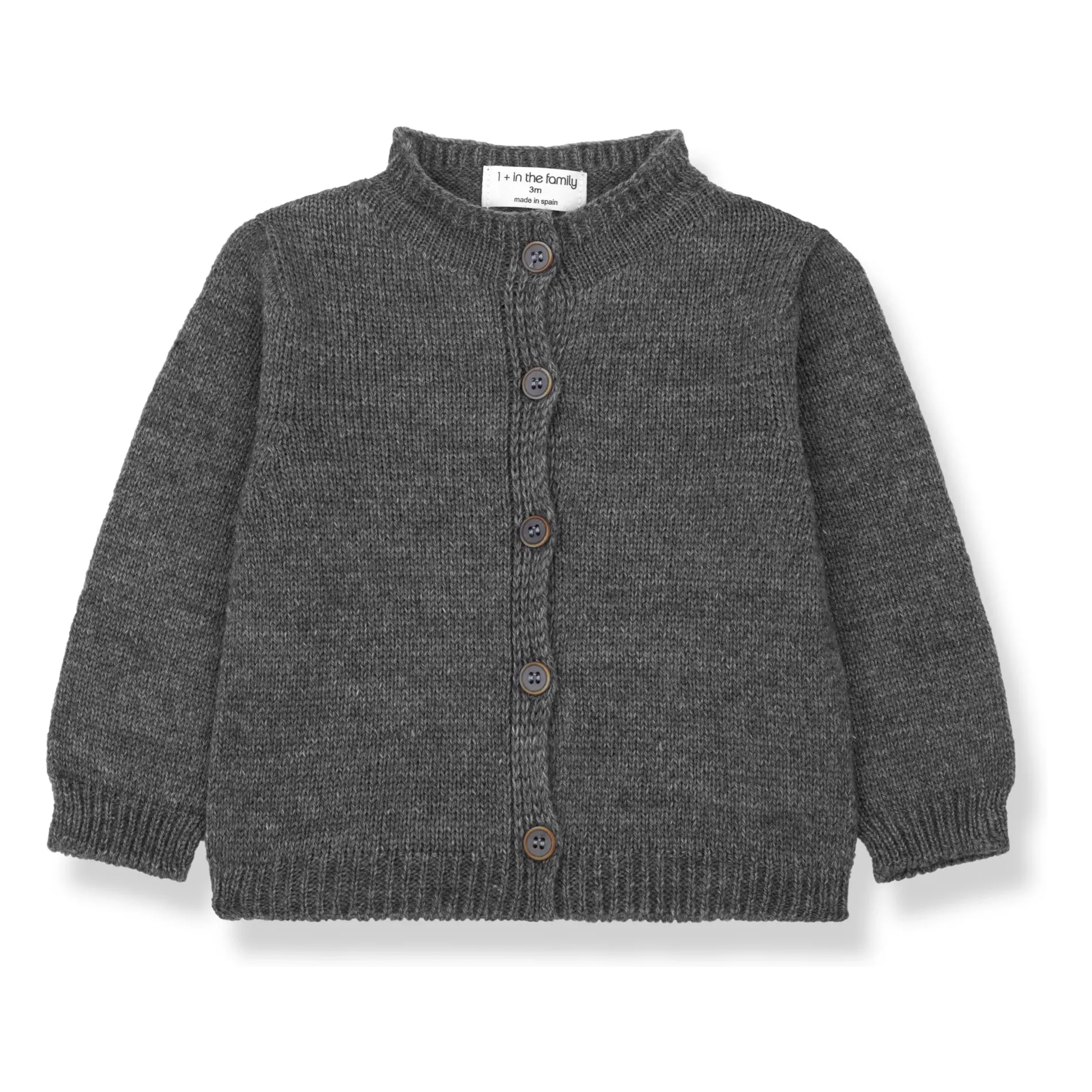 Strickjacke Nina Merinowolle | Grau