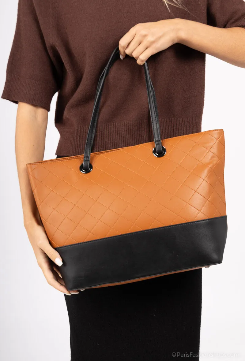 Tasche aus gestepptem Kunstleder